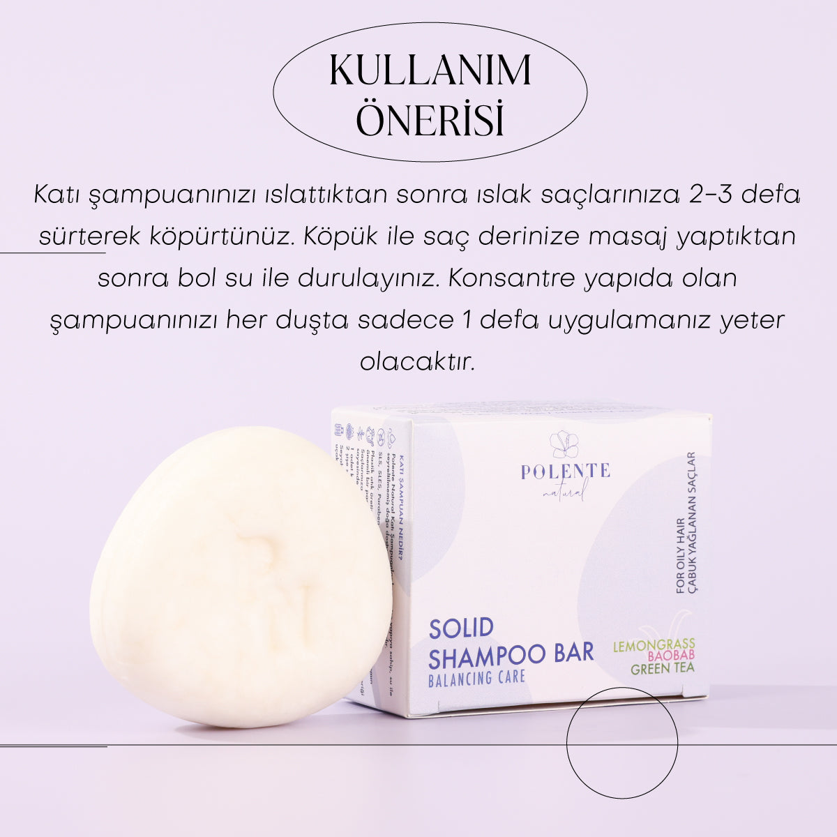 Dengeleyici Katı Şampuan / Yağlı Saçlar (110 gr)