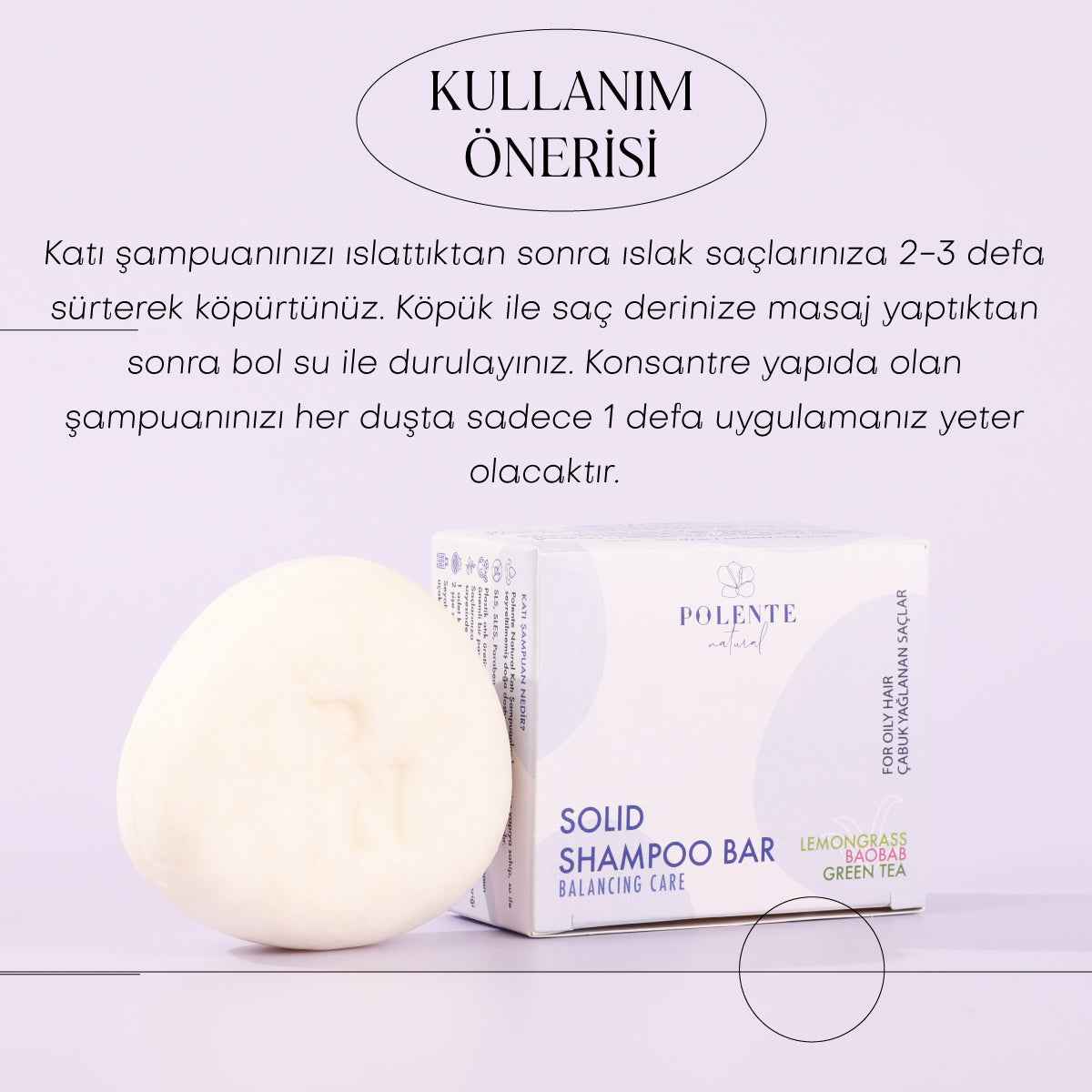 Dengeleyici Katı Şampuan / Yağlı Saçlar (110 gr)