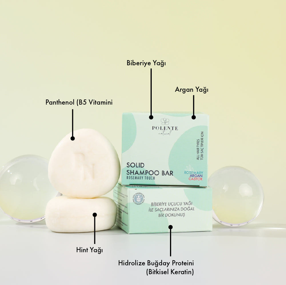 Biberiyeli Güçlendirici Katı Şampuan / Dökülme Karşıtı (110 gr)