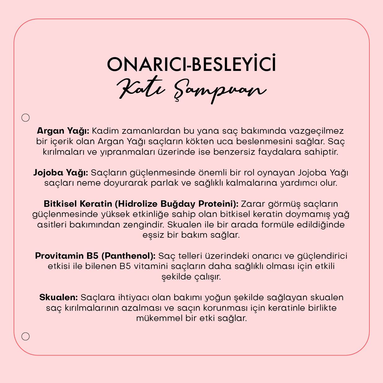 Onarıcı-Besleyici Katı Şampuan/ Yıpranmış-İşlem Görmüş Saçlar (110 gr)