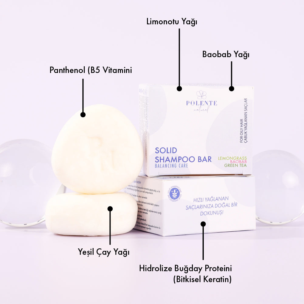 Dengeleyici Katı Şampuan / Yağlı Saçlar (110 gr)