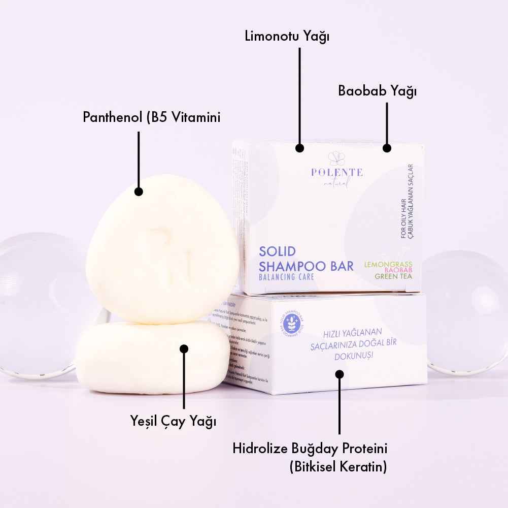 Dengeleyici Katı Şampuan / Yağlı Saçlar (110 gr)