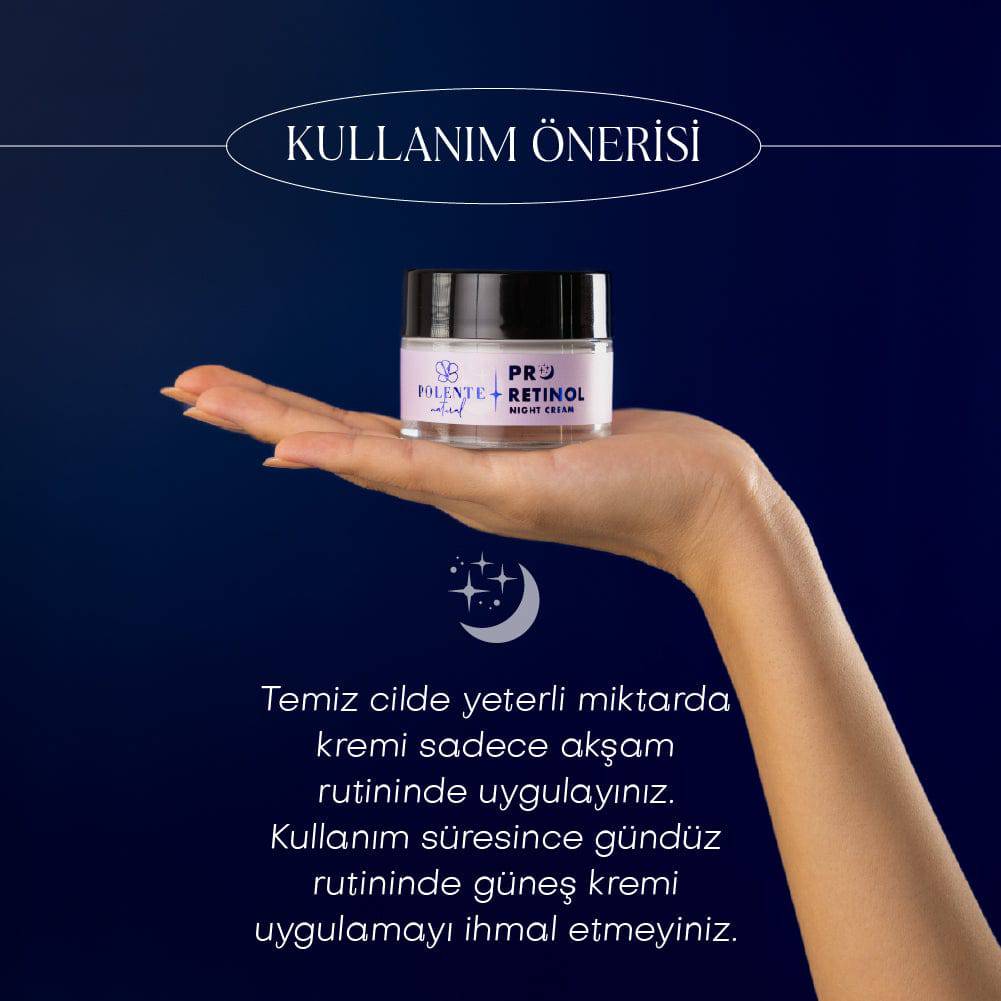 PRO RETİNOL NIGHT CREAM- Retinol İçeren Yaşlanma Karşıtı Gece Bakım Kremi (50 ml)