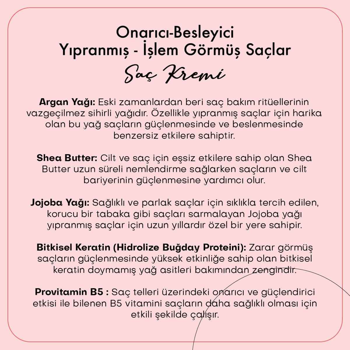 Onarıcı-Besleyici Saç Kremi / Yıpranmış - İşlem Görmüş Saçlar (200 ml)