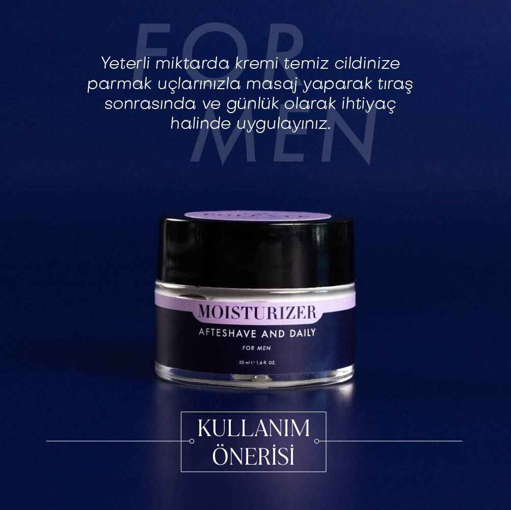 Men Tıraş Sonrası Krem kutu ambalajı — Polente Natural erkek bakım serisi