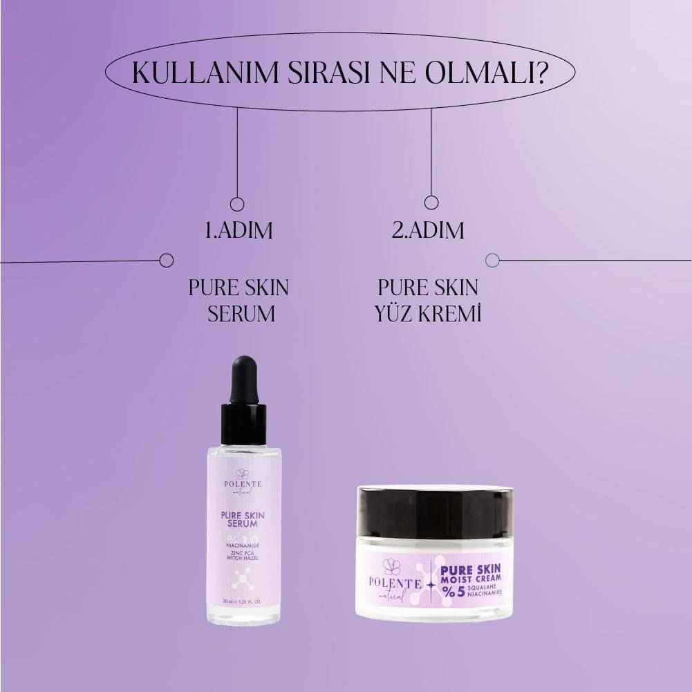PURE SKIN MOIST CREAM - %5 Niacinamide İçeren Nemlendirici Krem (50 ml)