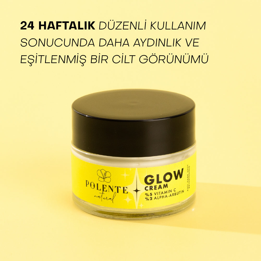 GLOW CREAM - Vitamin C & Arbutin İçeren Aydınlatıcı Leke Kremi (50 ml)