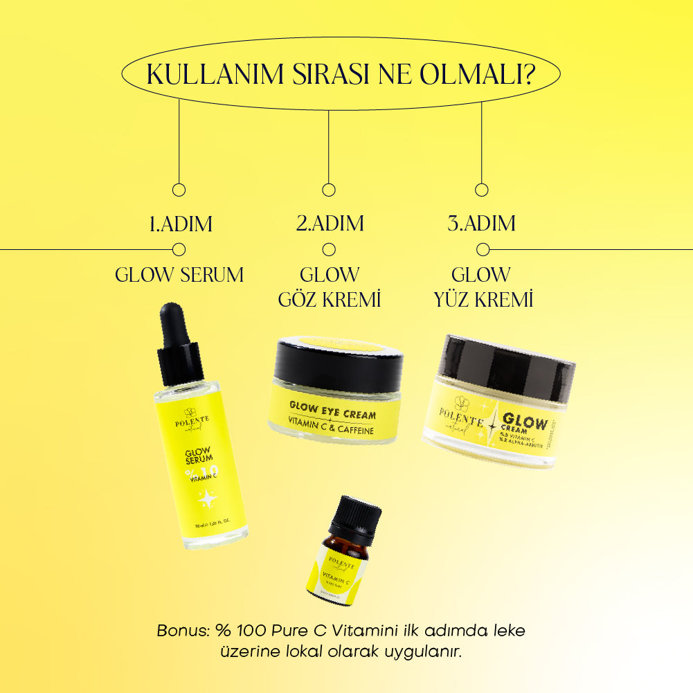 GLOW CREAM - Vitamin C & Arbutin İçeren Aydınlatıcı Leke Kremi (50 ml)