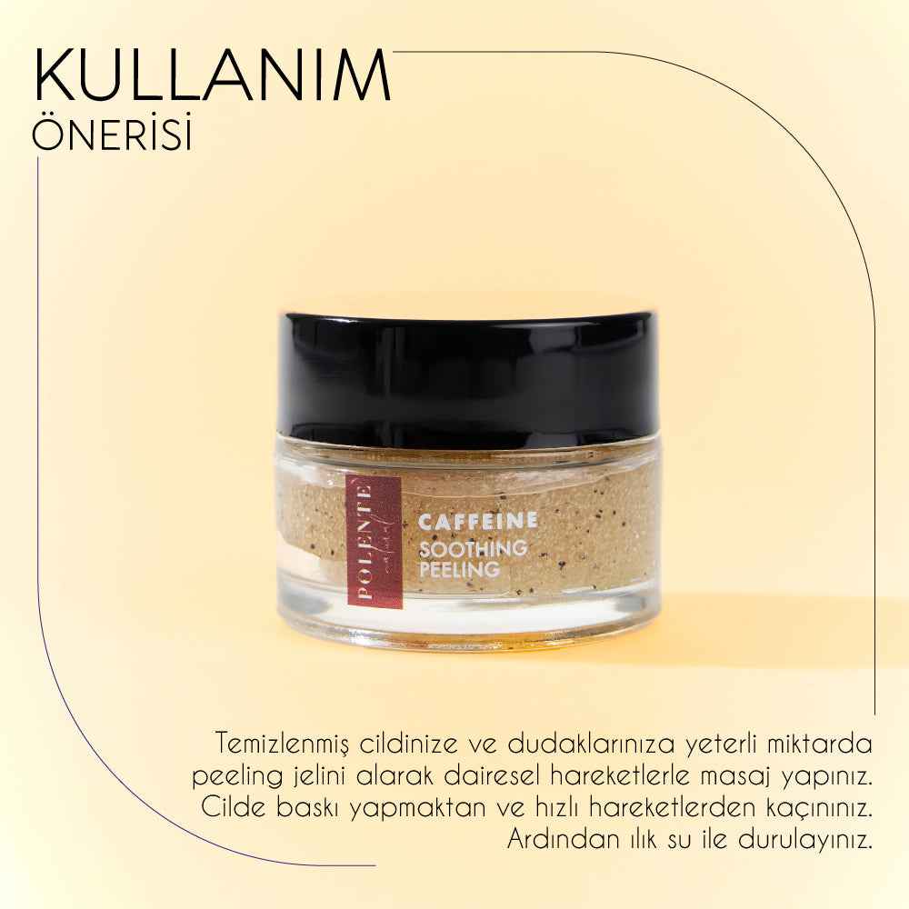 Squalane Rahatlatıcı Peeling uygulama görseli — haftalık nazik yorgunluk karşıtı bakım