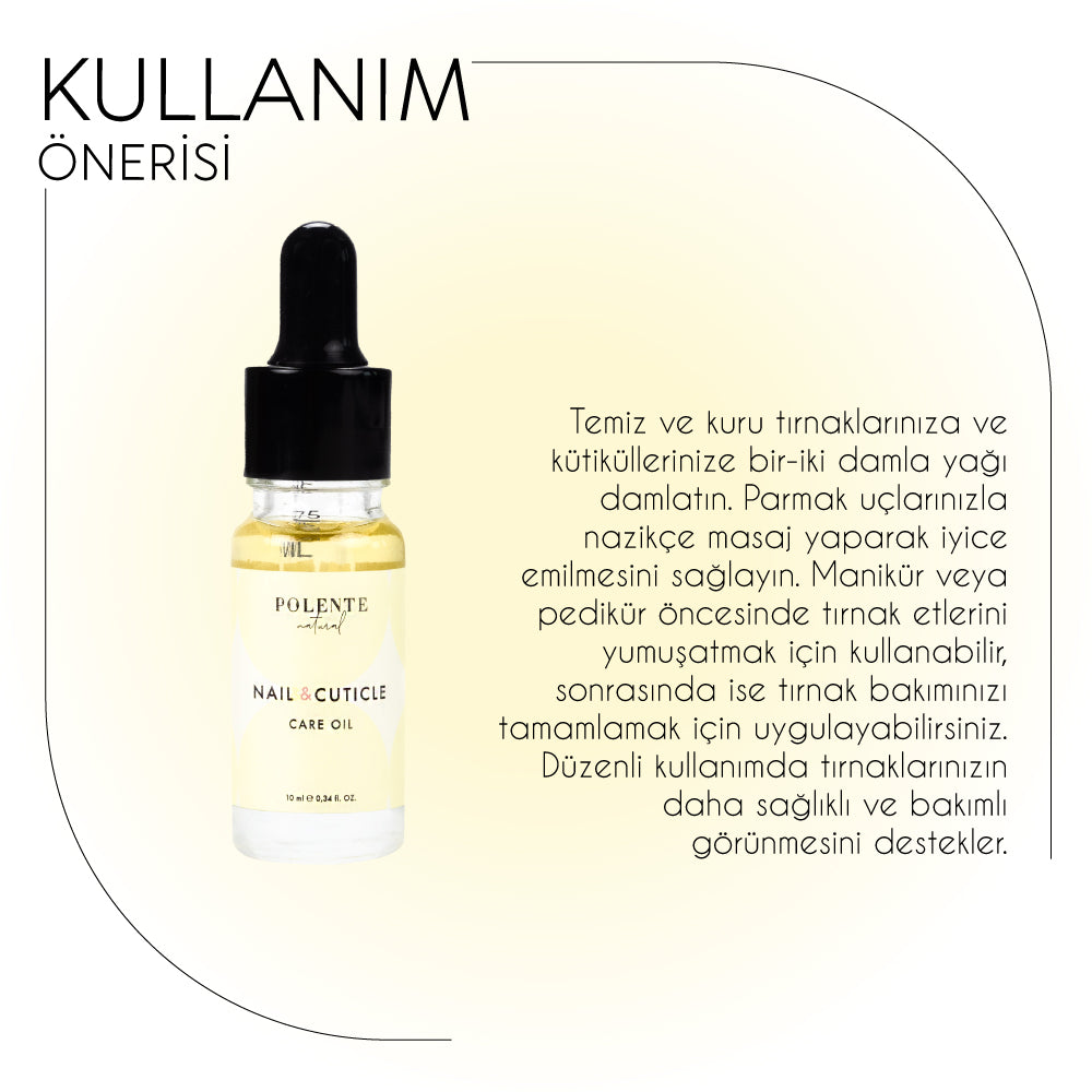 Tırnak & Kütikül Bakım Yağı - Besleyici, Güçlendirici (10 ml)