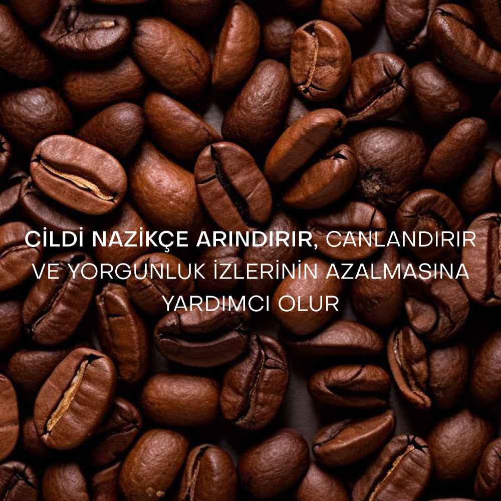 Squalane Rahatlatıcı Peeling kavanoz ve doku detayı — yorgun cilde tazelik