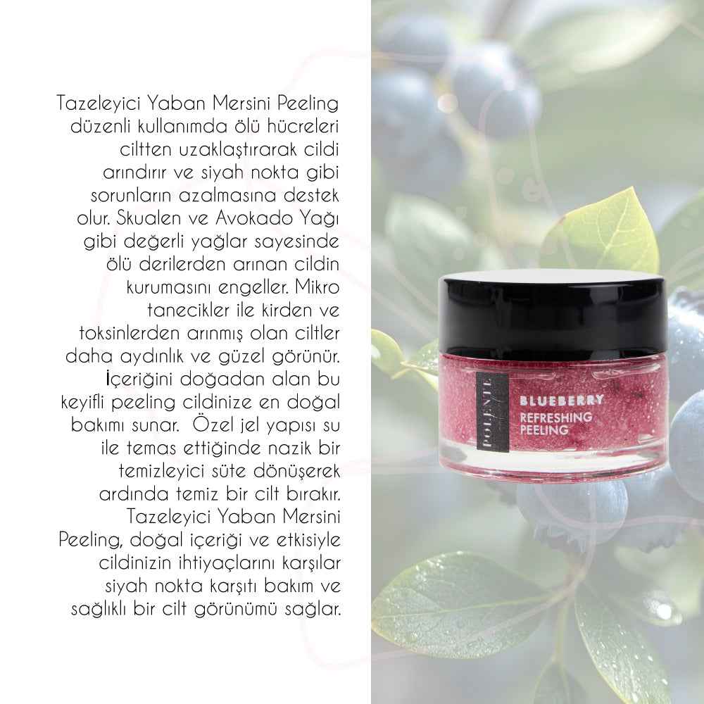 Squalane Tazeleyici Peeling uygulama görseli — tıkalı gözenek görünümüne yönelik