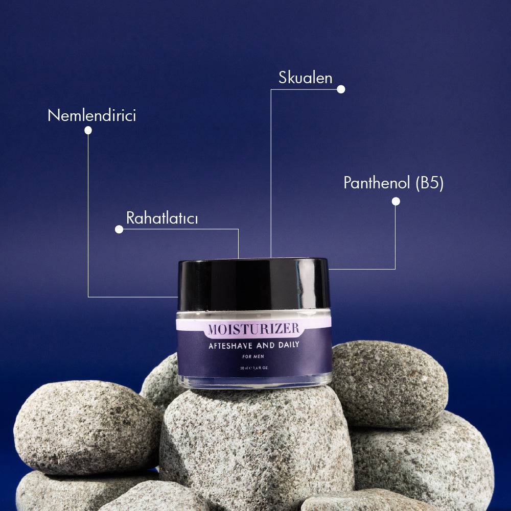 Men Moisturizer Cream - Erkekler İçin Tıraş Sonrası ve Günlük Nemlendirici Krem (50 ml)
