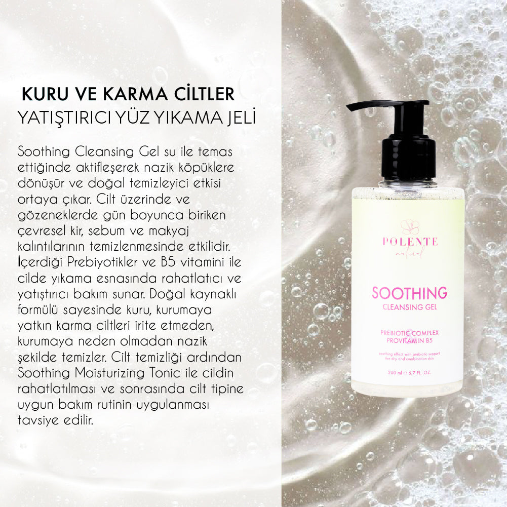 Yatıştırıcı Cilt Temizleme Seti- Kuru ve Karma Ciltler