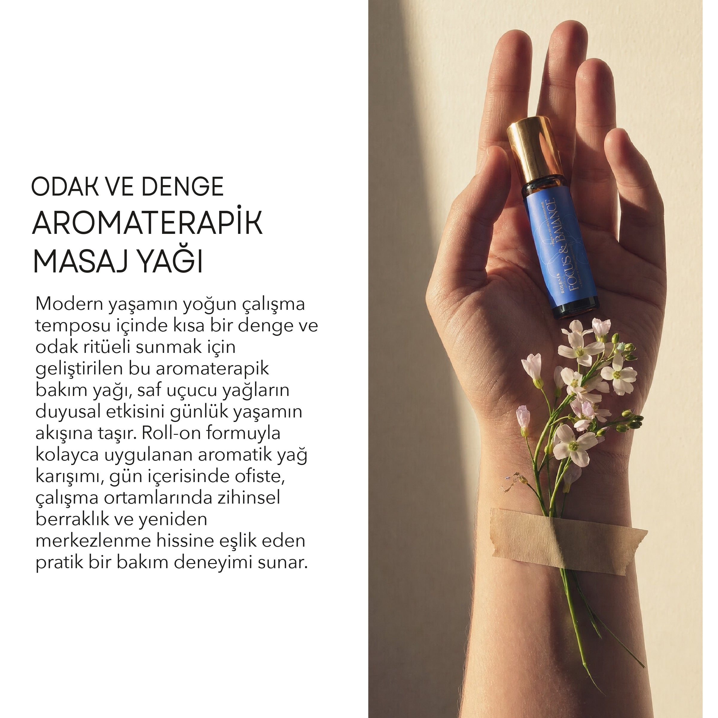 Odak ve Denge İçin Aromaterapik Masaj Yağı