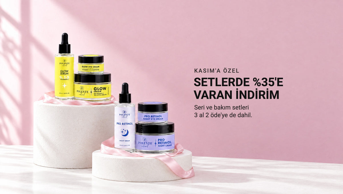 Kasım'a özel setlerde %35'e varan indirim: Glow ve Pro Retinol bakım setleri.