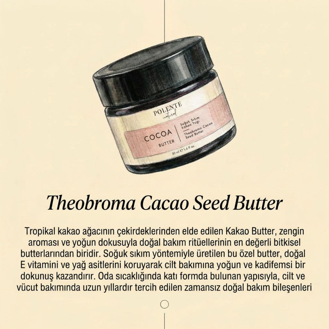 Cocoa Butter - Cold Pressed (50 ml)
