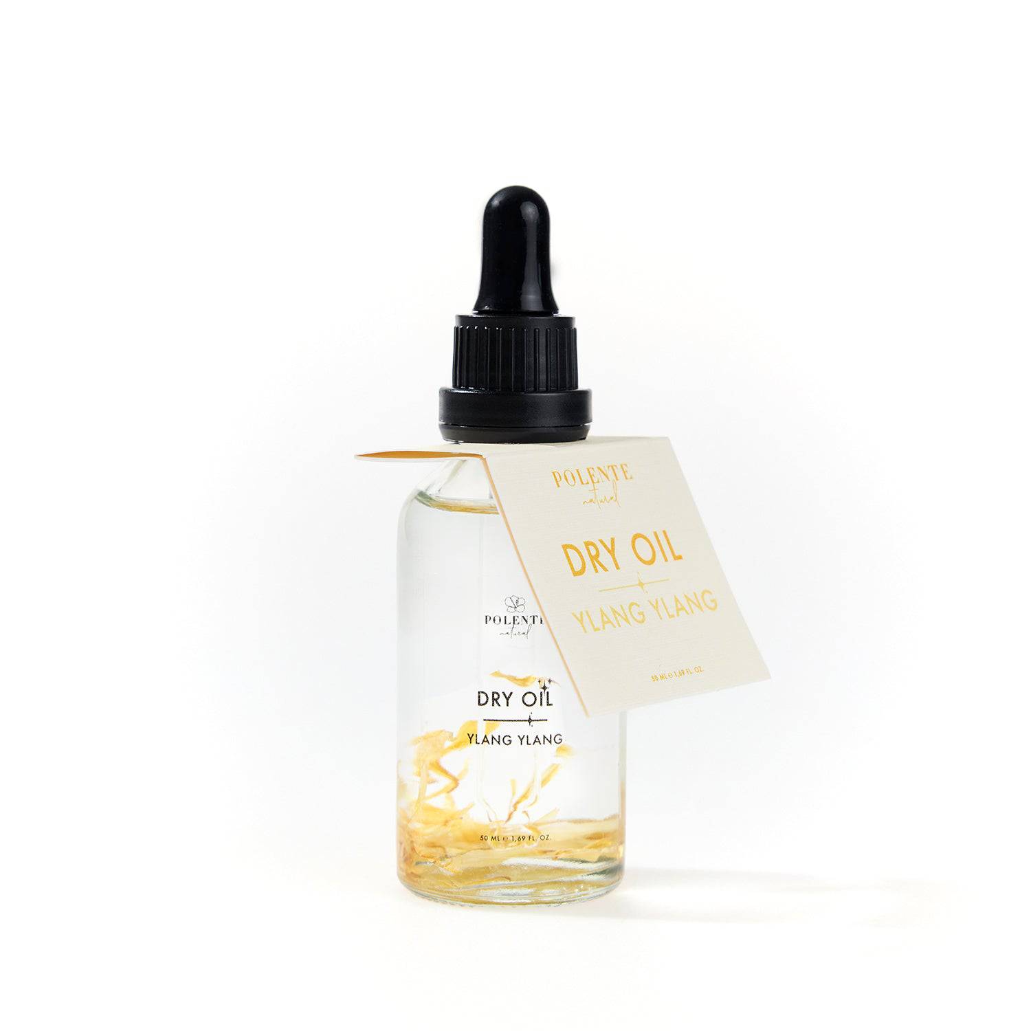Ylang Ylang Dry Oil 50 ml — Squalane ve Ylang Ylang hızlı emilen çok amaçlı kuru yağ şişesi