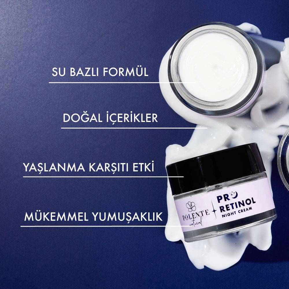 PRO RETİNOL NIGHT CREAM- Retinol İçeren Yaşlanma Karşıtı Gece Bakım Kremi (50 ml)
