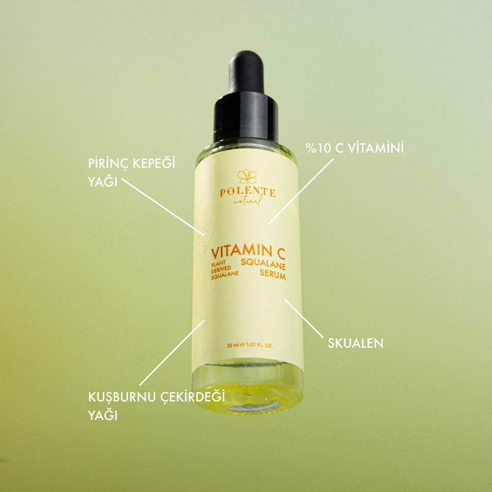 C VİTAMİN &  SQUALANE SERUM - Aydınlatıcı Leke Serumu (C Vitamini Kompleksi) (30 ml)