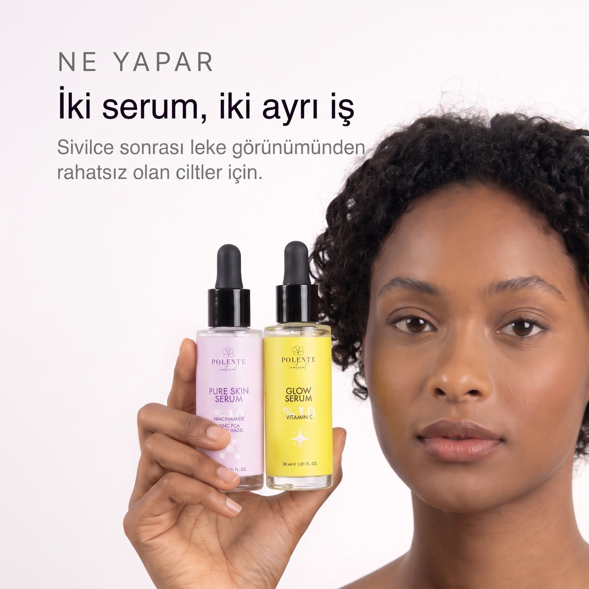 Akne & Leke Kampanyalı Serum Seti — iki serum, iki ayrı iş