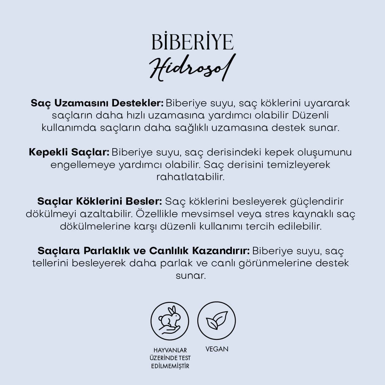 Biberiye Uçucu Yağı & Biberiye Suyu - %100 Saf Seri