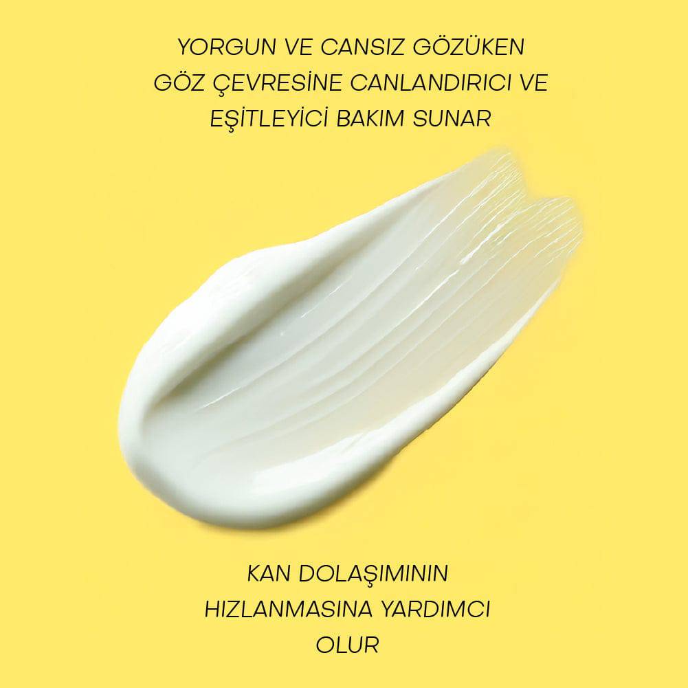 GLOW EYE CREAM- Vitamin C & Kafein İçeren Canlandırıcı Göz Kremi (20 ml)