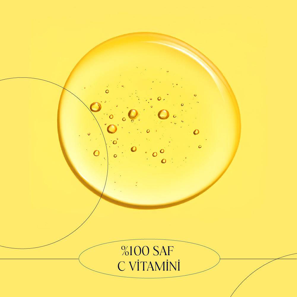 %100 PURE VİTAMİN C- Leke Karşıtı %100 Saf C Vitamini (2,5 ml)