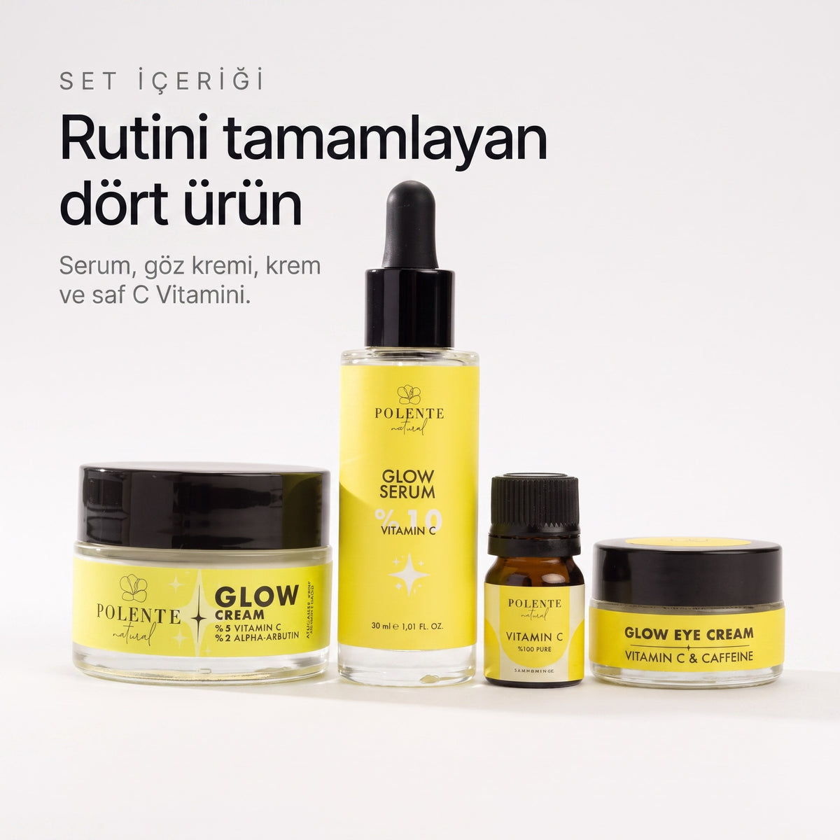 GLOW SERİSİ BAKIM SETİ — Rutini tamamlayan dört ürün