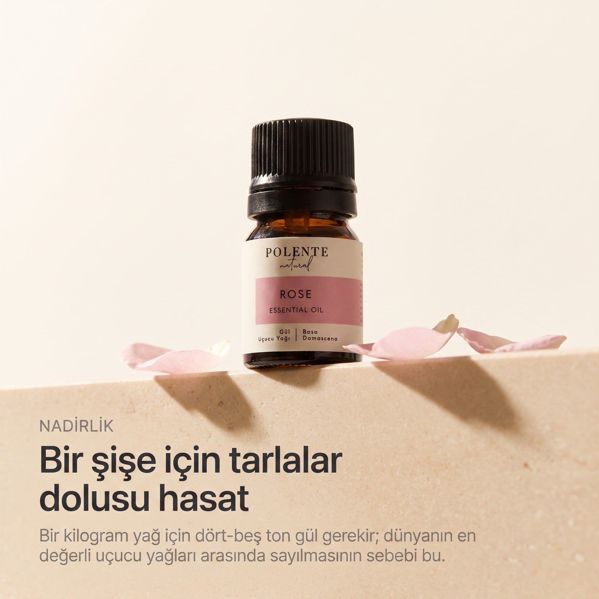 GÜL UÇUCU YAĞI 2,5 ml — bir kilogram yağ için dört-beş ton gül gerekir