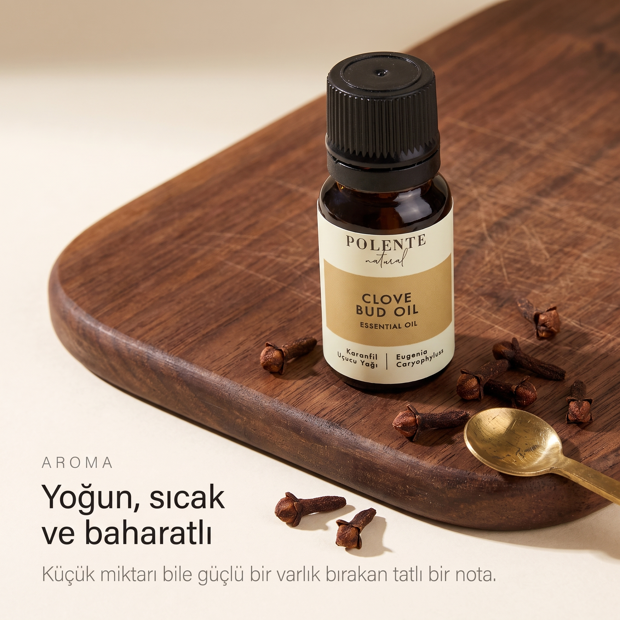 Karanfil Uçucu Yağı 10 ml — yoğun, sıcak ve baharatlı aroma profili