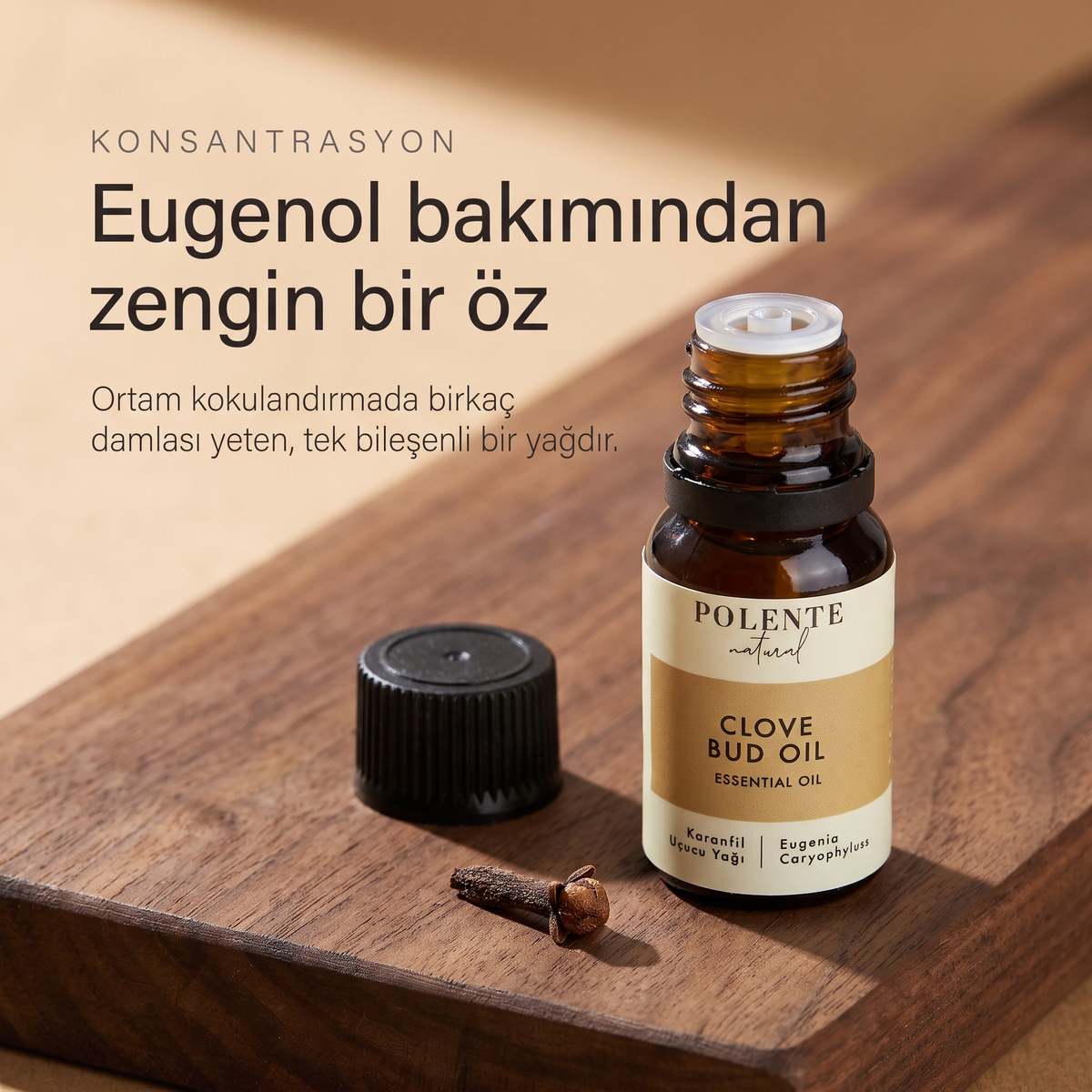 Karanfil Uçucu Yağı 10 ml — eugenol bakımından zengin, tek bileşenli uçucu yağ