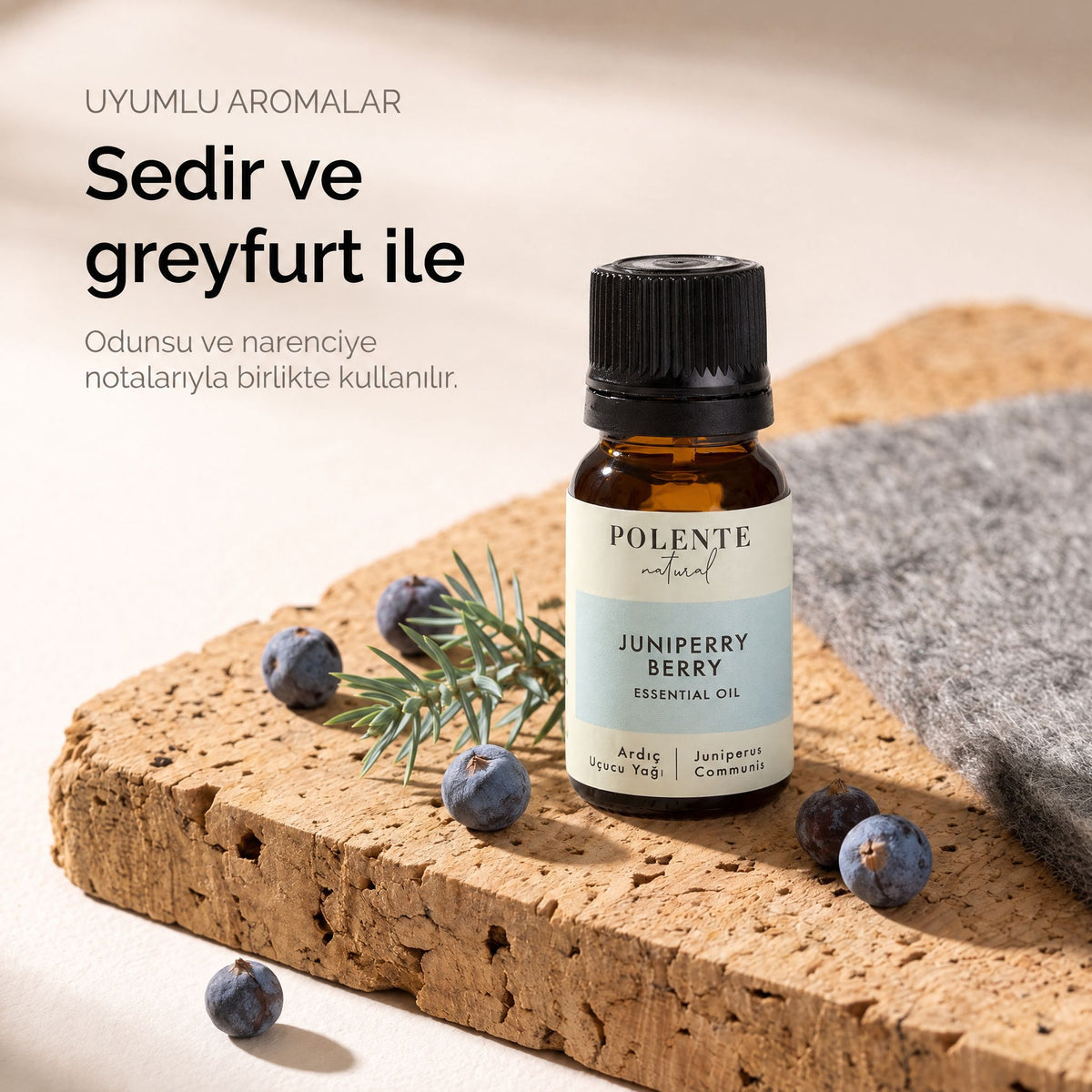 Ardıç Uçucu Yağı 10 ml — sedir ve greyfurt ile uyumlu aromalar