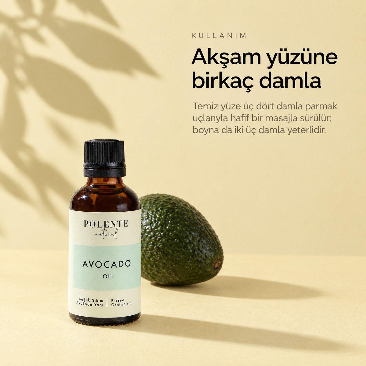 Avokado Yağı 50 ml — akşam yüzüne birkaç damla
