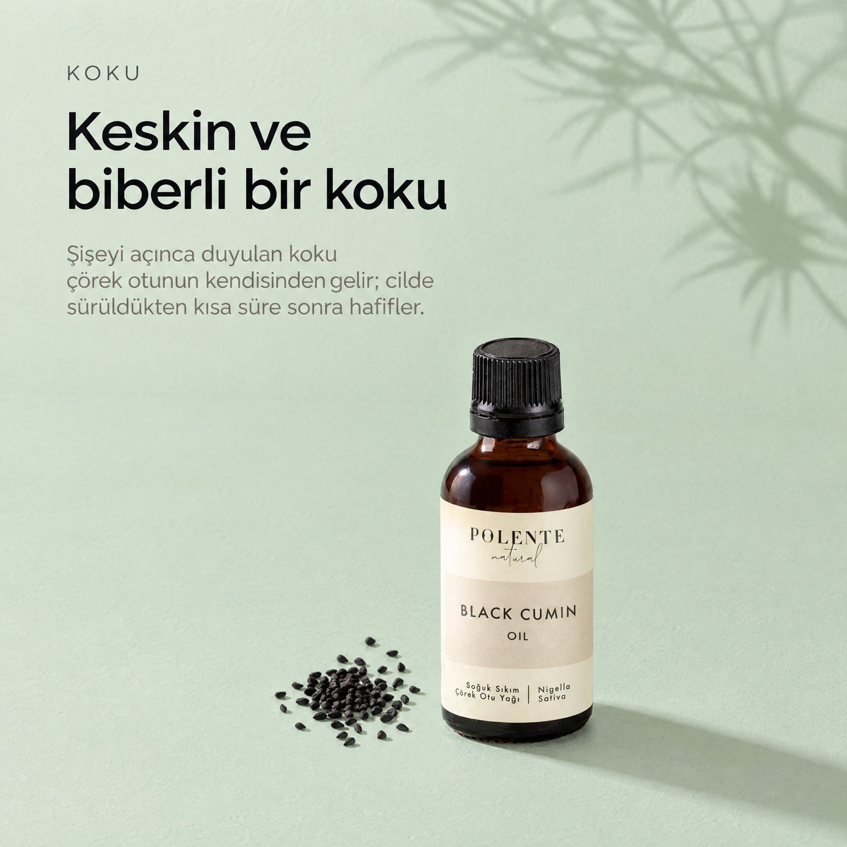 Çörek Otu Yağı 50 ml — keskin ve biberli bir koku
