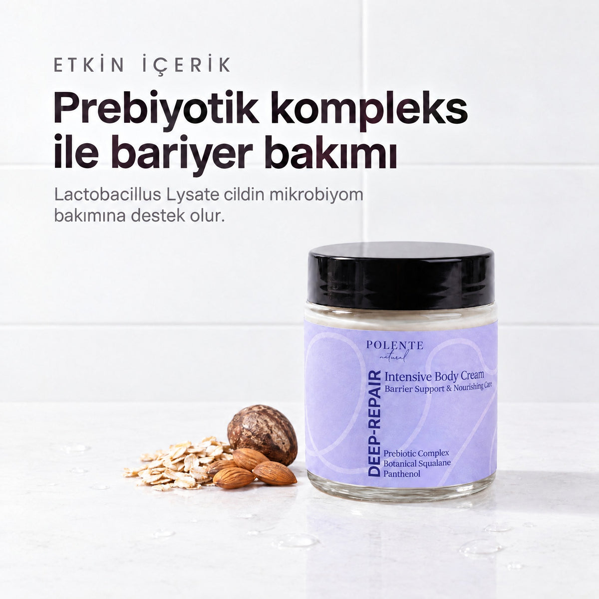 Deep-Repair Onarıcı Vücut Kremi 100 ml — prebiyotik kompleks ile bariyer bakımı