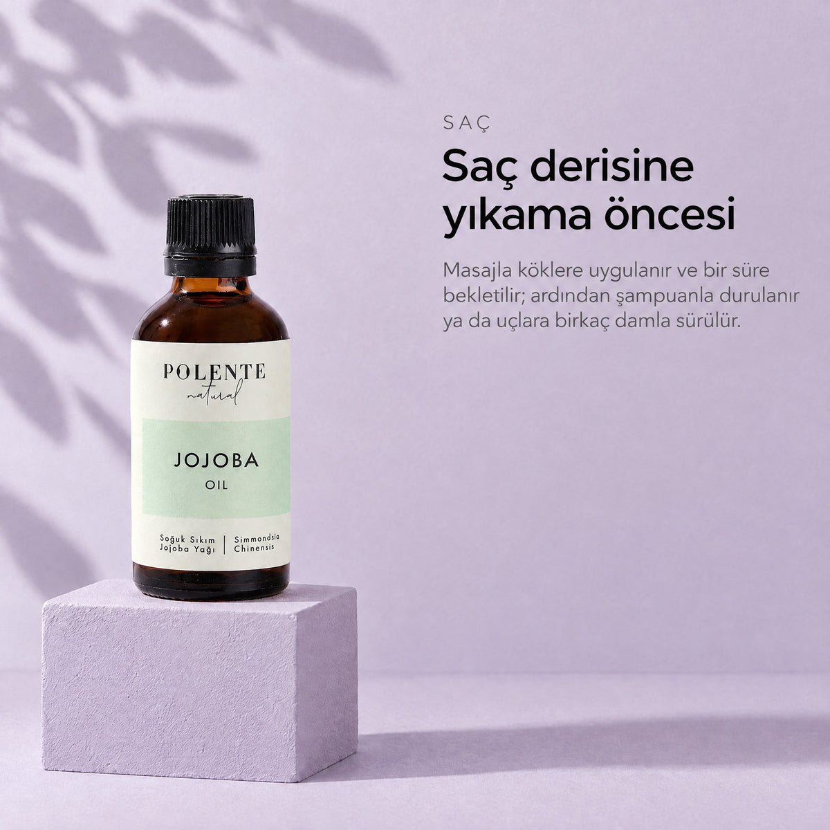 Jojoba Yağı 50 ml — saç derisine yıkama öncesi
