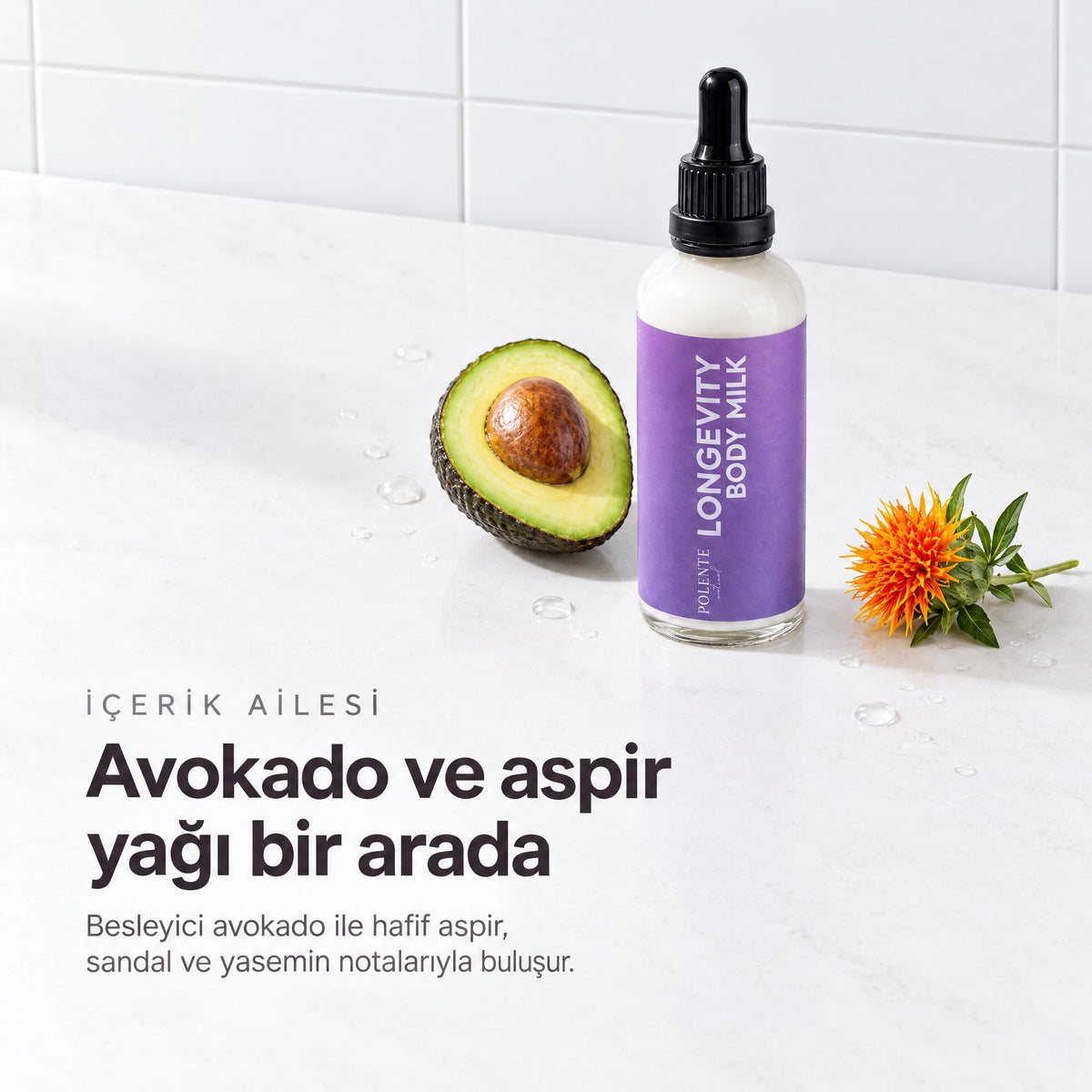 Longevity Yenileyici Vücut Sütü 100 ml — avokado ve aspir yağı bir arada