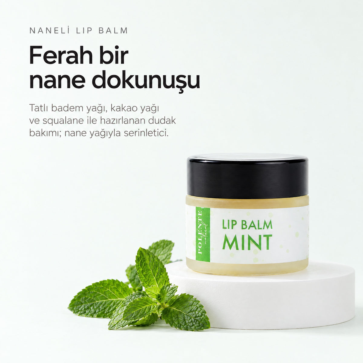 Naneli Lip Balm 10 ml — Ferah bir nane dokunuşu