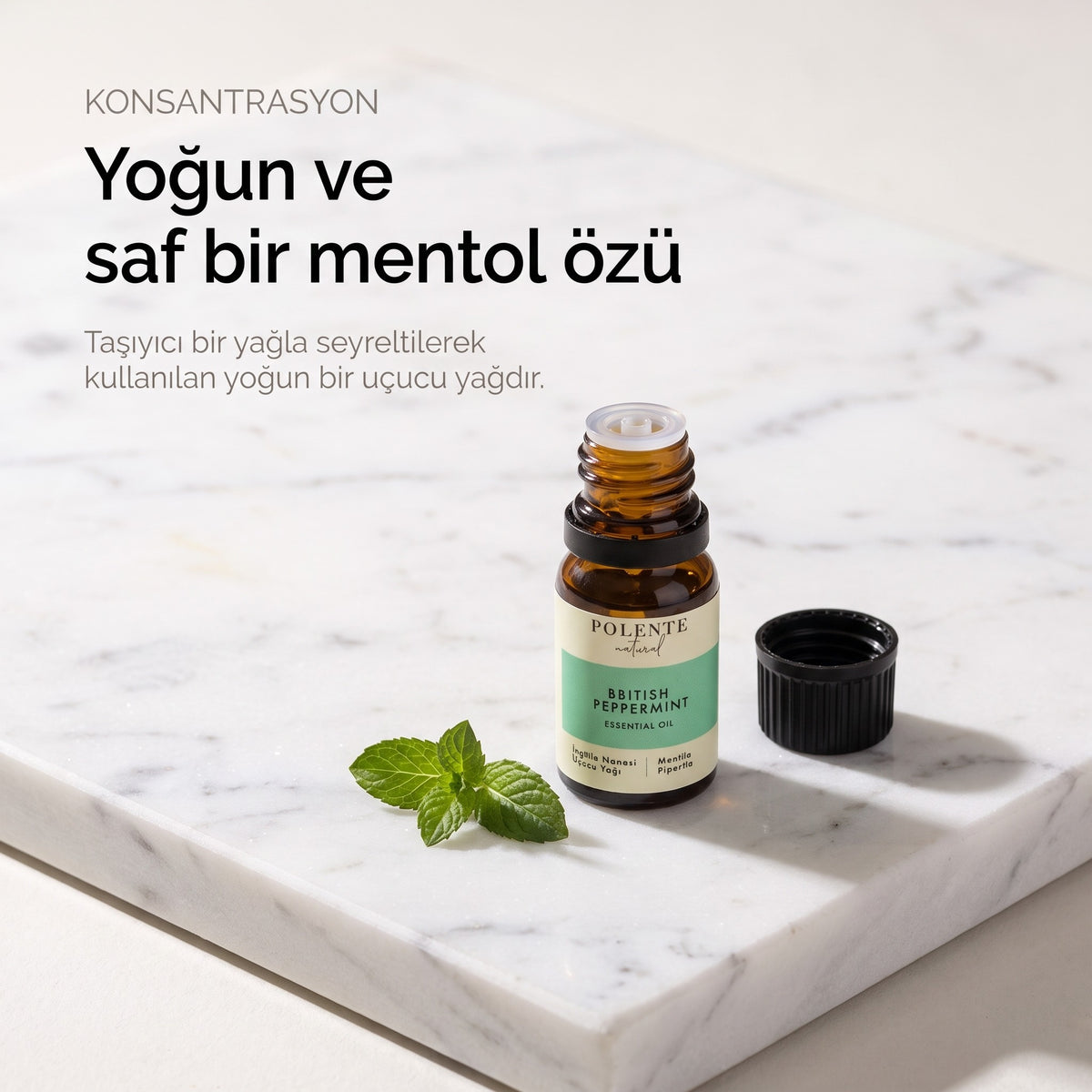 Yoğun ve saf bir mentol özü