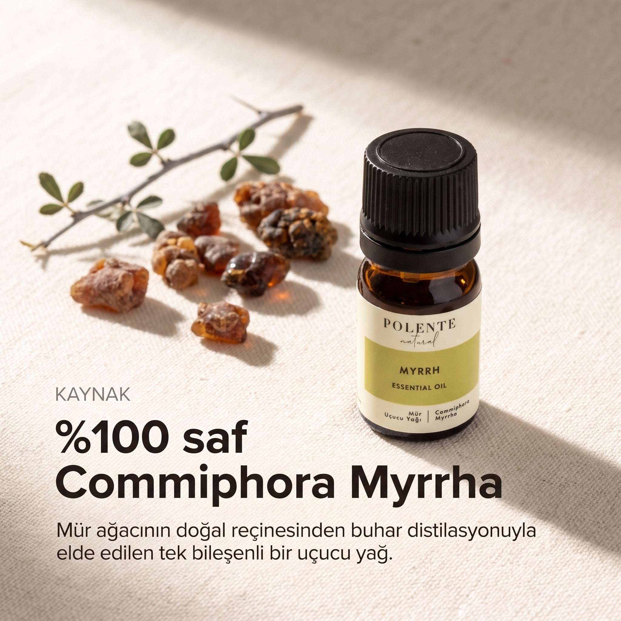 %100 saf Commiphora Myrrha mür uçucu yağı