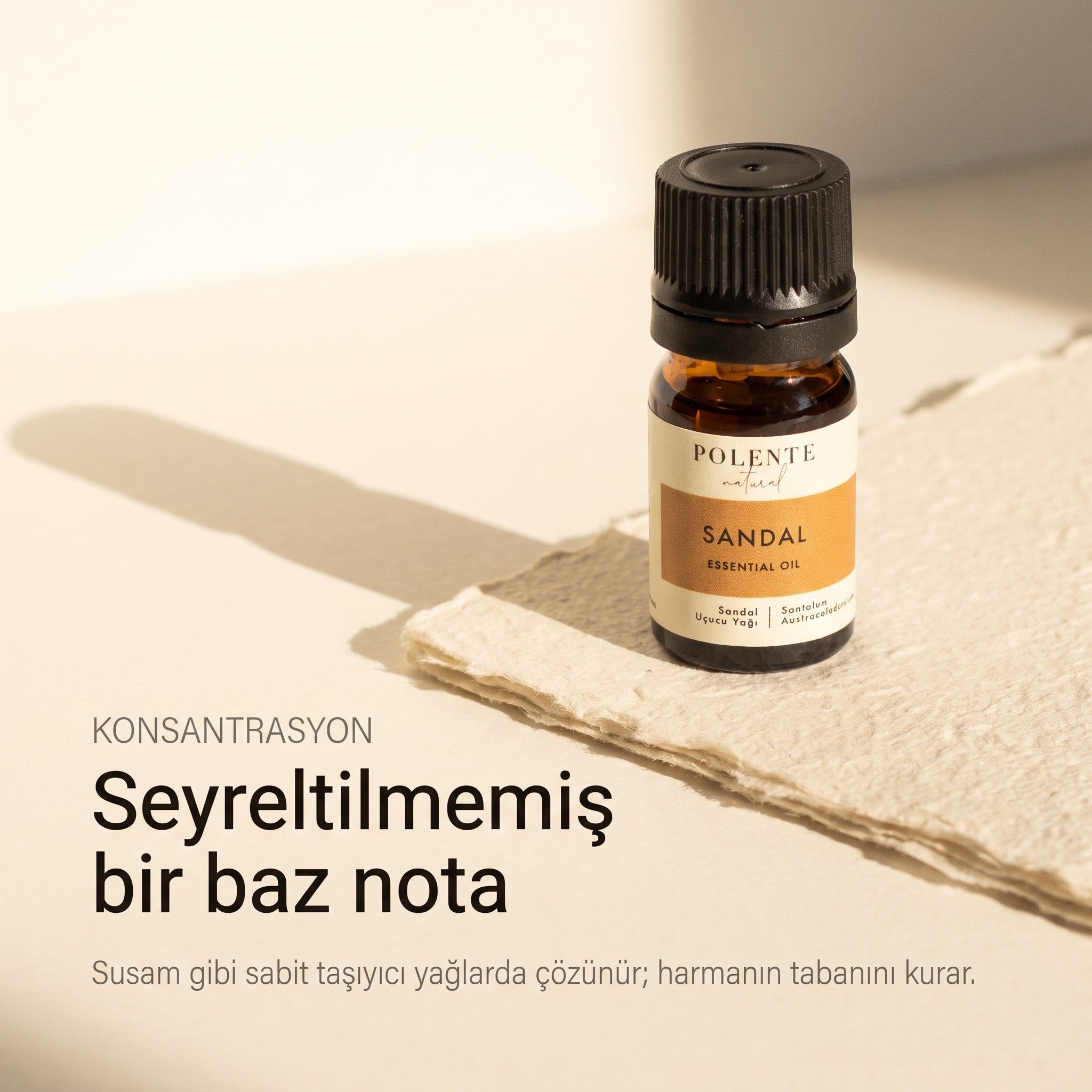 Seyreltilmemiş sandal baz notası