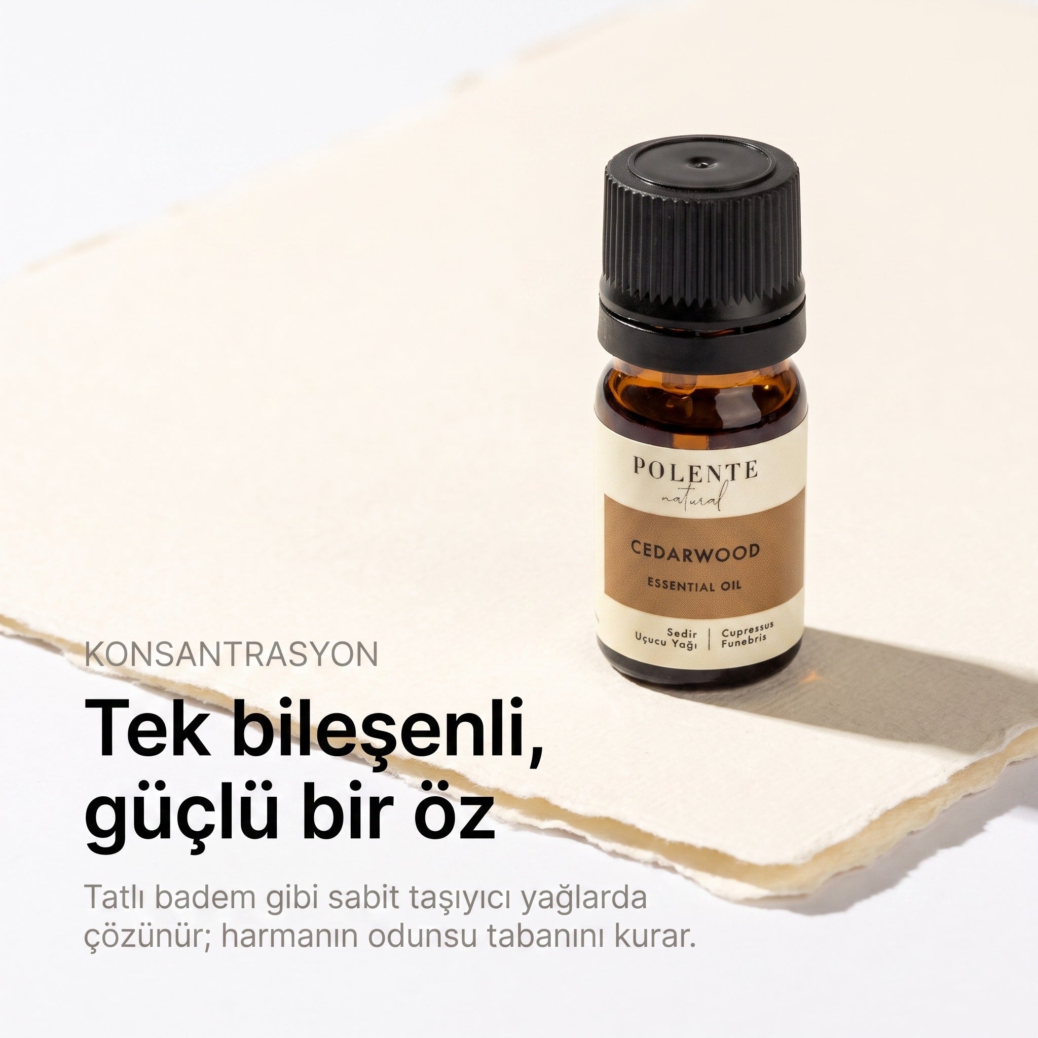 Tek bileşenli, güçlü sedir özü