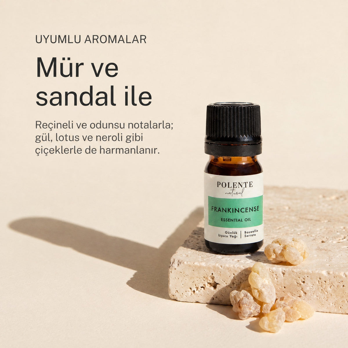 Günlük yağı ile uyumlu aromalar: mür ve sandal