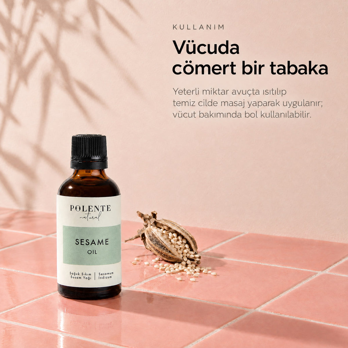 Susam Yağı 50 ml — vücuda cömert bir tabaka