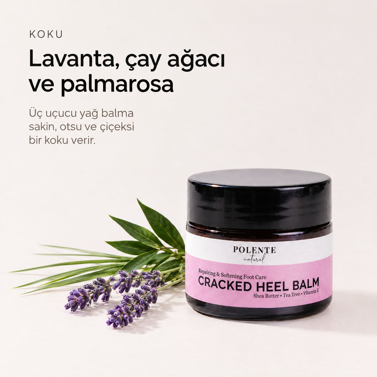 Cracked Heel Balm Topuk Balmı 50 ml — Lavanta, çay ağacı ve palmarosa