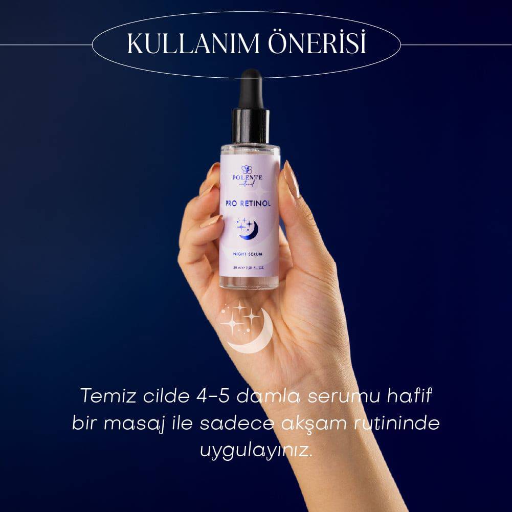 PRO RETİNOL NIGHT SERUM Retinol İçeren Yaşlanma Karşıtı Gece Bakım Serumu (30 ml)