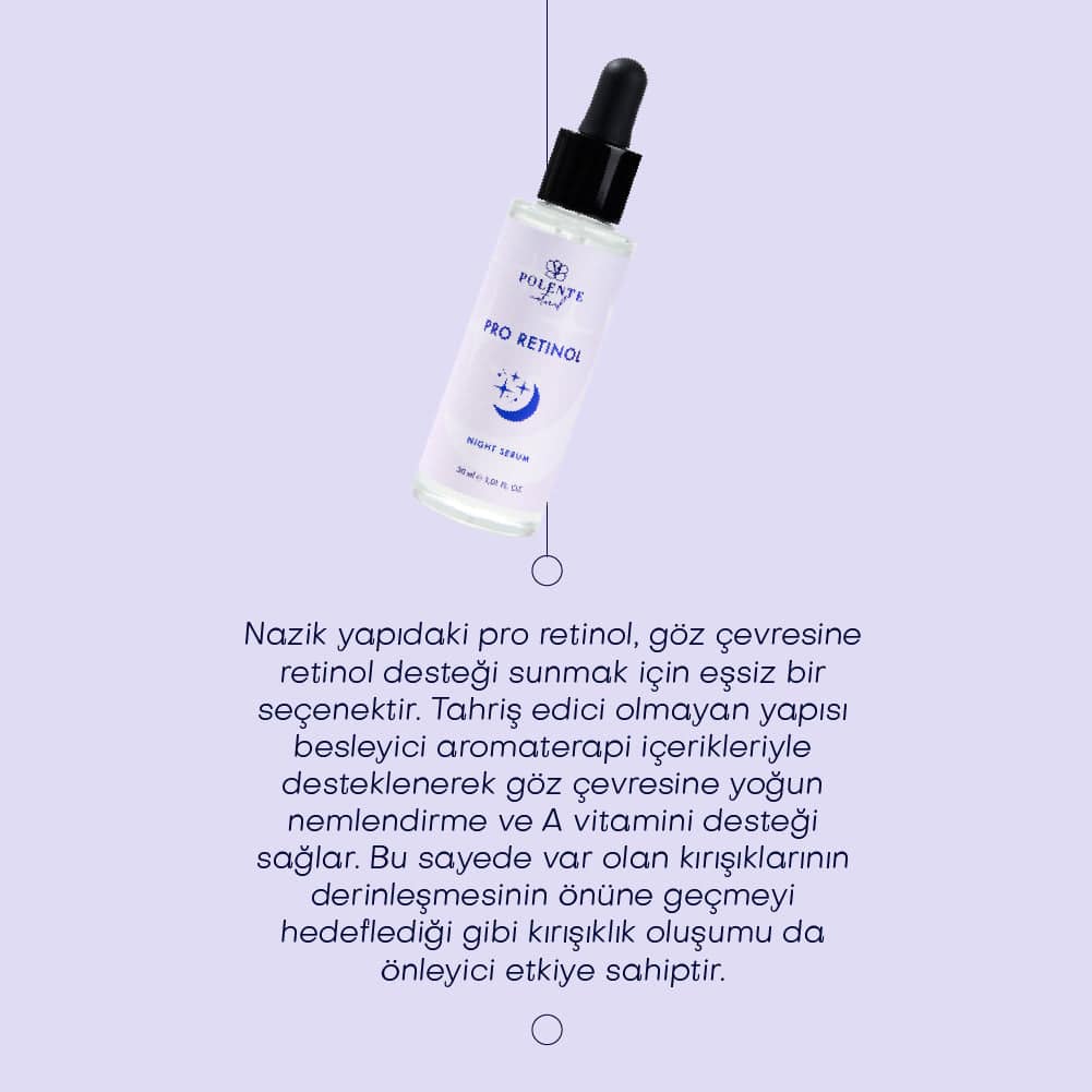 PRO RETİNOL NIGHT SERUM Retinol İçeren Yaşlanma Karşıtı Gece Bakım Serumu (30 ml)