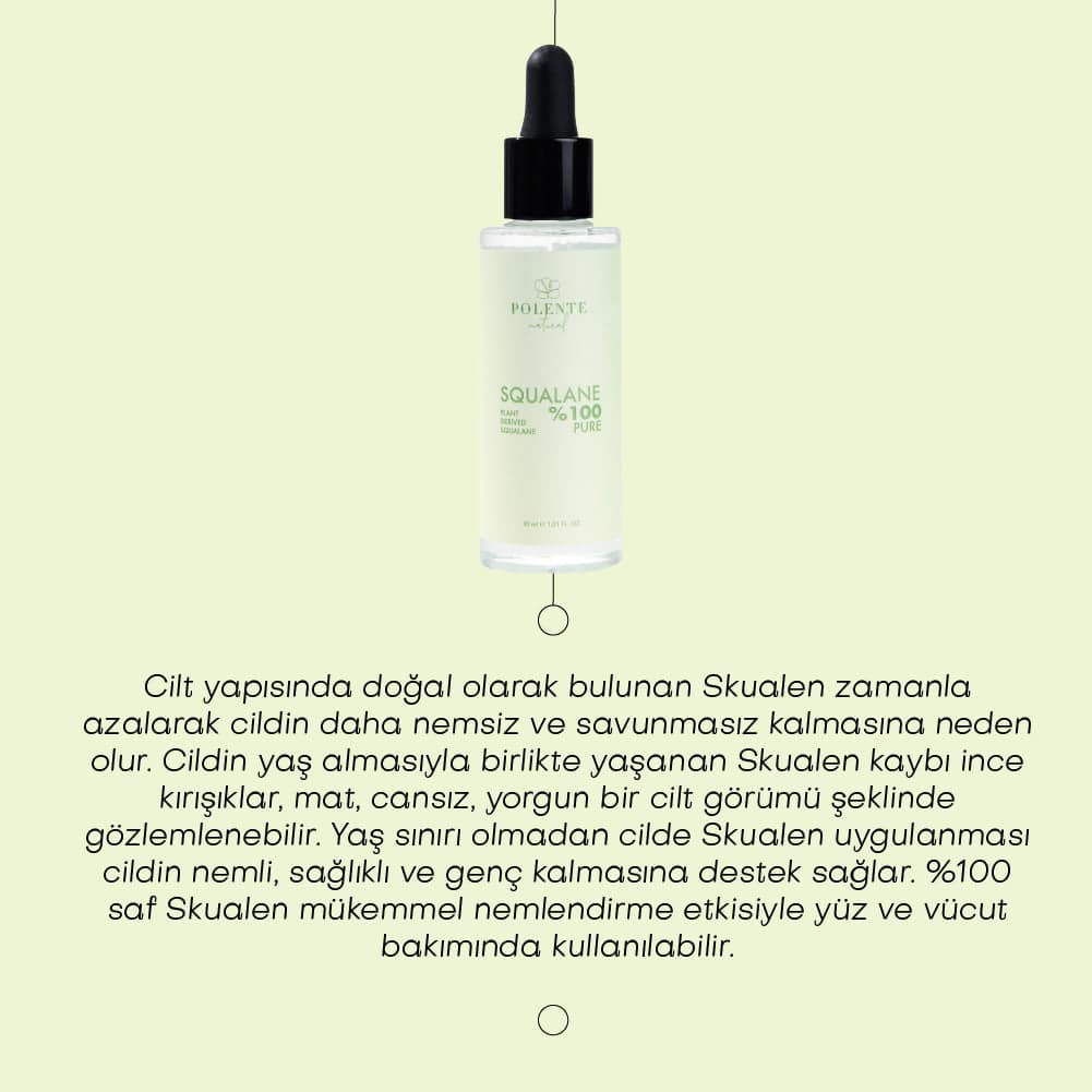 %100 PURE SQUALANE - Bitkisel Kaynaklı %100 Saf Skualen (30 ml)