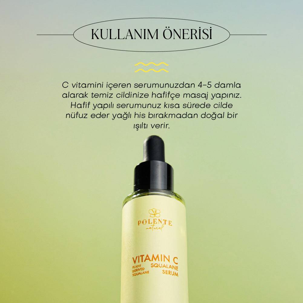 C VİTAMİN &  SQUALANE SERUM - Aydınlatıcı Leke Serumu (C Vitamini Kompleksi) (30 ml)